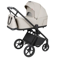 Универсальная коляска Carrello Ultra CRL-6556 Milk Grey светло-серая 2 в 1 люлька и блок